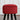 Premium Red Suede Ottoman With Black Polish Leg - JAIPURIA EMPORIUM