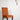 Orange Dining Chair With Back Design & Polished Leg - JAIPURIA EMPORIUM