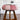 Pink & Cream Suede Stool With Polished Stand - JAIPURIA EMPORIUM