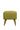 Crete Suede Ottoman With Fabric Leg & Gold Cap - JAIPURIA EMPORIUM