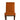 Orange Dining Chair With Back Design & Polished Leg - JAIPURIA EMPORIUM