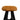 Brandy Punch Suede Flower Stool With Polished Stand - JAIPURIA EMPORIUM