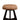 Santa Fe Suede Stool With Polished Legs - JAIPURIA EMPORIUM