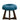 Cello Suede Flower Stool With Polished Stand - JAIPURIA EMPORIUM