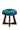 Cello Suede Flower Stool With Polished Stand - JAIPURIA EMPORIUM