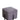 Slate Grey Suede Stool & Black Metallic Stand - JAIPURIA EMPORIUM