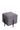 Slate Grey Suede Stool & Black Metallic Stand - JAIPURIA EMPORIUM