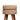 Indian Khaki Linen Stool With Wooden Legs - JAIPURIA EMPORIUM