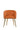 Copper Suede Arm Chair With Golden Legs - JAIPURIA EMPORIUM