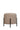 Beige Suede Stool With Parallel & Black Metallic Stand - JAIPURIA EMPORIUM