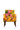 Yellow Leaf Upholstery Embroidery Relaxing Chair With Premium Polished Leg - JAIPURIA EMPORIUM