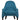 Aqua Blue Relaxing Chair With Classic Design & Polished Leg - JAIPURIA EMPORIUM