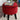 Premium Red Suede Ottoman With Black Polish Leg - JAIPURIA EMPORIUM