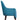 Aqua Blue Relaxing Chair With Classic Design & Polished Leg - JAIPURIA EMPORIUM