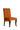 Orange Dining Chair With Back Design & Polished Leg - JAIPURIA EMPORIUM