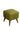 Crete Suede Ottoman With Fabric Leg & Gold Cap - JAIPURIA EMPORIUM