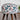 Cream Leaf Print Fabric Stool With Polished Leg - JAIPURIA EMPORIUM