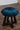 Cello Suede Flower Stool With Polished Stand - JAIPURIA EMPORIUM