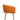 Copper Suede Arm Chair With Golden Legs - JAIPURIA EMPORIUM