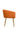 Copper Suede Arm Chair With Golden Legs - JAIPURIA EMPORIUM