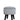 Oslo Grey Suede Stool With Black Polished Leg - JAIPURIA EMPORIUM