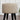 Off-White Buckley Fabric Ottoman With Black Wooden Legs - JAIPURIA EMPORIUM