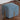 Sky Blue Suede Stool With Parallel Design & Gold Metallic Stand - JAIPURIA EMPORIUM