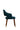 Ming Suede Flexible Chair With Polished Leg & Gold Cap - JAIPURIA EMPORIUM