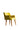 Yellow Arm Chair With Back Design & Wooden Legs - JAIPURIA EMPORIUM