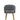 Gray Suede Arm Chair With Back Design & Gold Legs - JAIPURIA EMPORIUM