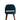 Ming Suede Flexible Chair With Polished Leg & Gold Cap - JAIPURIA EMPORIUM