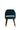 Ming Suede Flexible Chair With Polished Leg & Gold Cap - JAIPURIA EMPORIUM