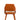 Terracotta Flexible Chair With Suede Fabric Leg & Gold Cap - JAIPURIA EMPORIUM