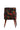 Black Flower Upholstery Arm Chair With Polished Leg - JAIPURIA EMPORIUM