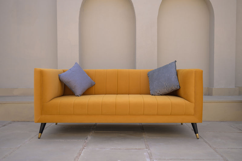 Brandy Punch Suede 3 Seater Sofa