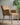 Brown Arm Chair with Wooden Leg - JAIPURIA EMPORIUM