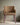 Brown Arm Chair with Wooden Leg - JAIPURIA EMPORIUM