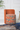 Terracotta Geometric Accent Pouffe Chair – Compact Modern Seating